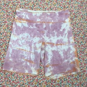 tie dye biker shorts